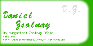 daniel zsolnay business card