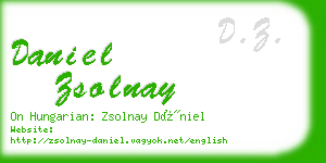 daniel zsolnay business card